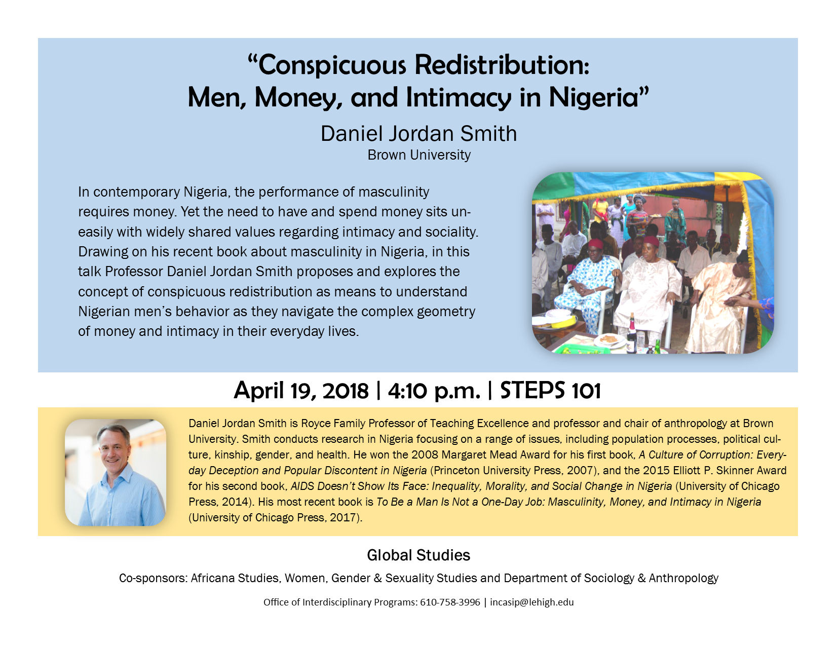 Falde tilbage plukke uanset Conspicuous Redistribution: Men, Money, and Intimacy in Nigeria | Women,  Gender, and Sexuality Studies