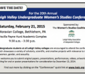 20th Annual LVAIC UG Women’s Studies Conference