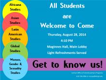 Lehigh University Women, Gender, and Sexuality Studies - "Get to Know Us" Reception Flyer
